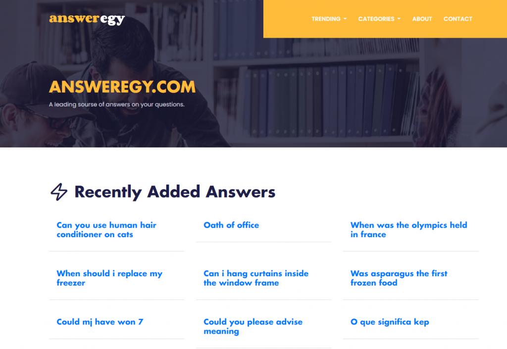 Frequently Asked Questions on Answeregy.com